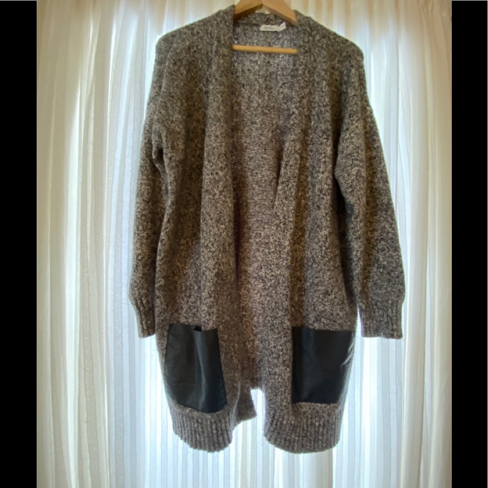 2/$30 Heather grey sweater duster